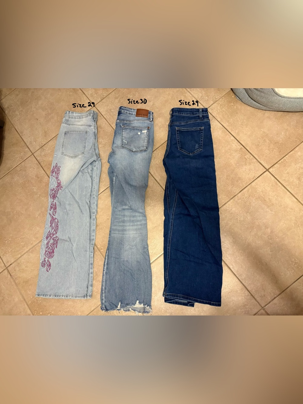 Pre-loved Denim jeans, shorts and fashion pants bundle